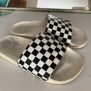 Checkered VANS Slides